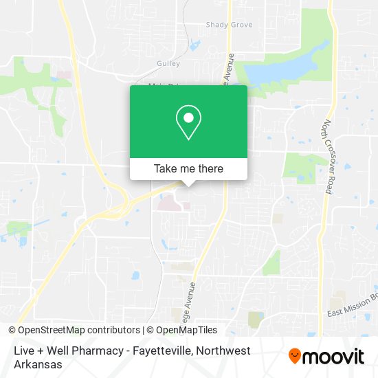 Live + Well Pharmacy - Fayetteville map