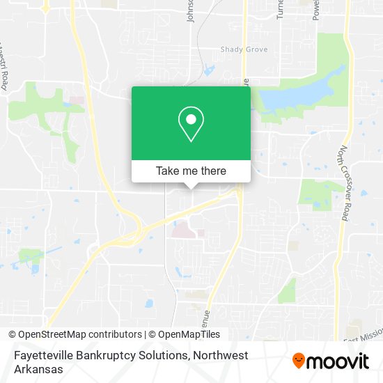 Fayetteville Bankruptcy Solutions map