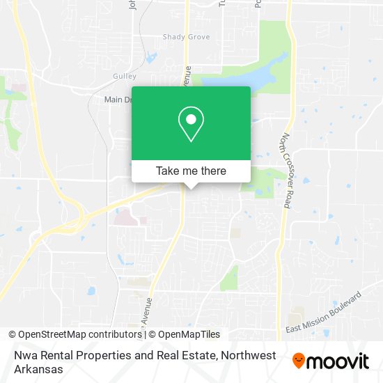 Nwa Rental Properties and Real Estate map