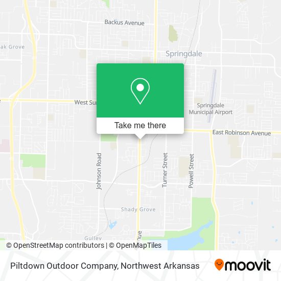 Mapa de Piltdown Outdoor Company