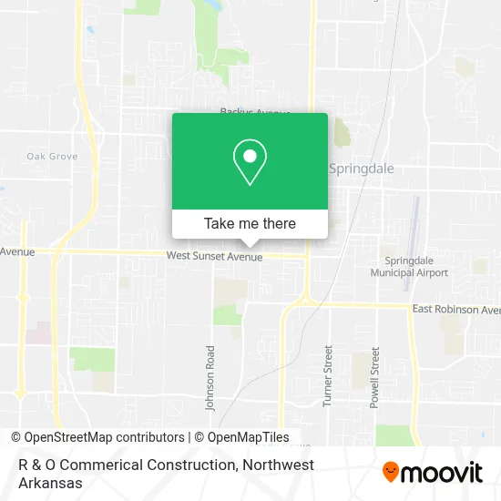 R & O Commerical Construction map