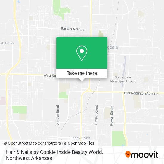 Hair & Nails by Cookie Inside Beauty World map