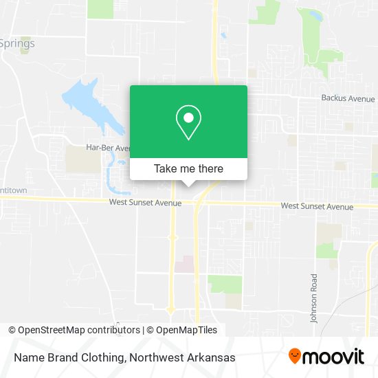Name Brand Clothing map