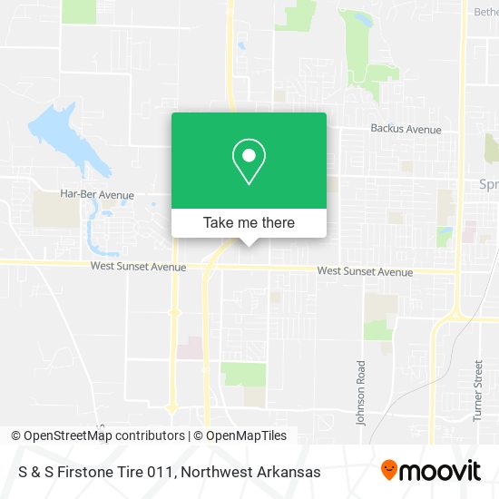 S & S Firstone Tire 011 map