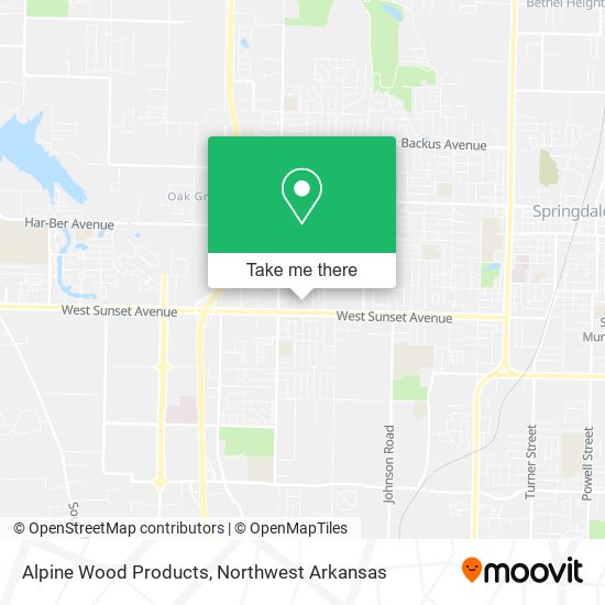 Alpine Wood Products map