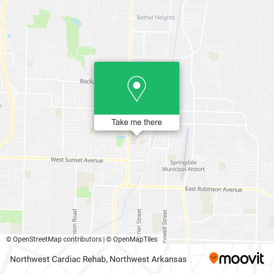 Northwest Cardiac Rehab map