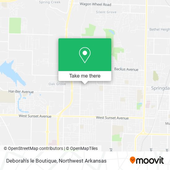 Deborah's le Boutique map