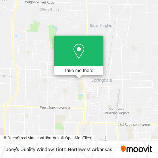 Mapa de Joey's Quality Window Tintz