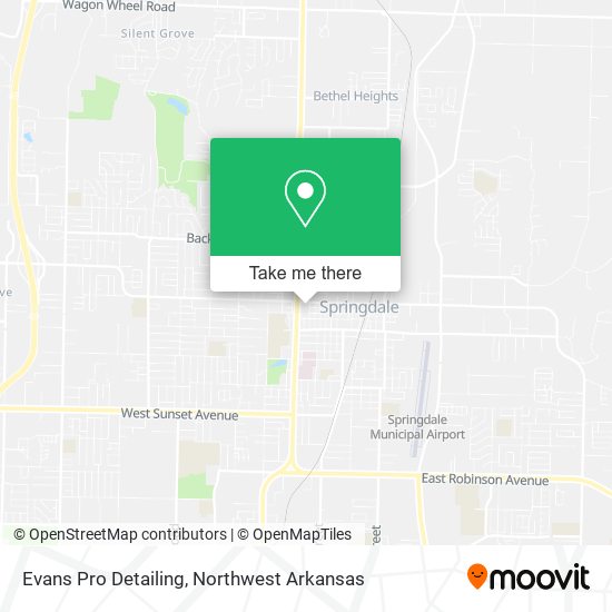 Mapa de Evans Pro Detailing