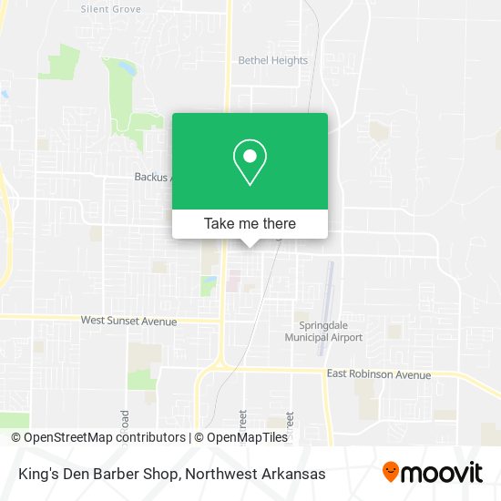 King's Den Barber Shop map