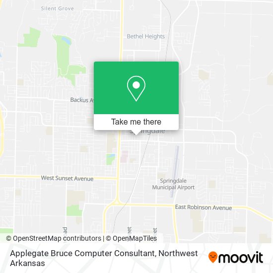Applegate Bruce Computer Consultant map