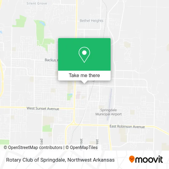 Rotary Club of Springdale map