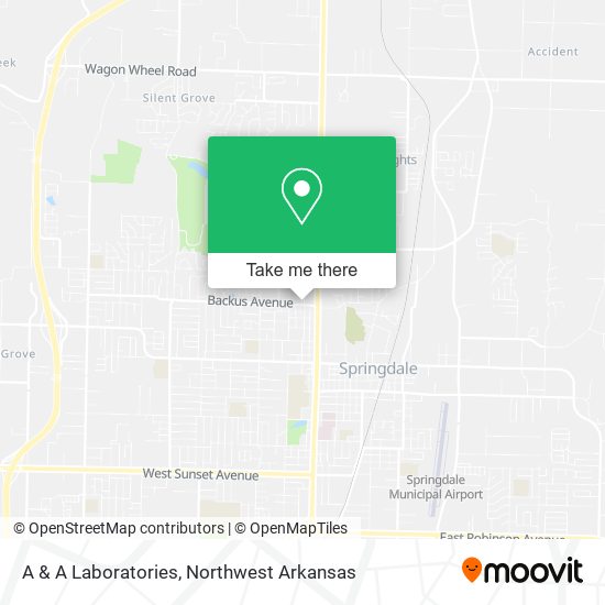 A & A Laboratories map