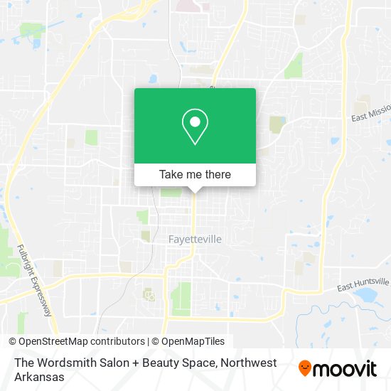 The Wordsmith Salon + Beauty Space map