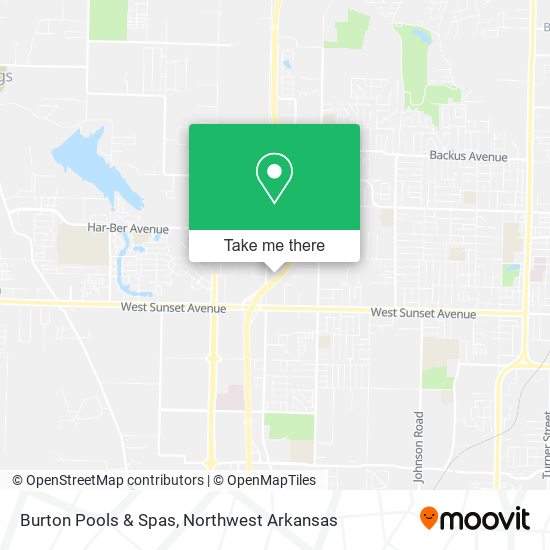 Burton Pools & Spas map