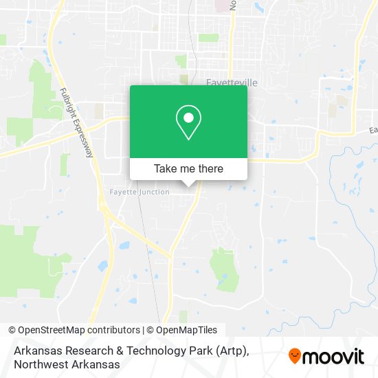 Mapa de Arkansas Research & Technology Park (Artp)