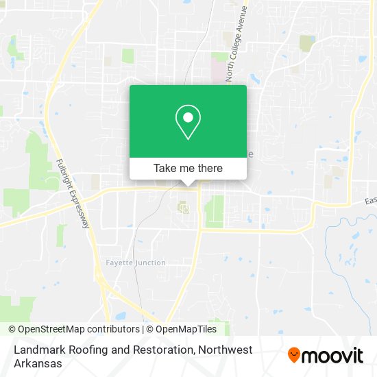 Landmark Roofing and Restoration map