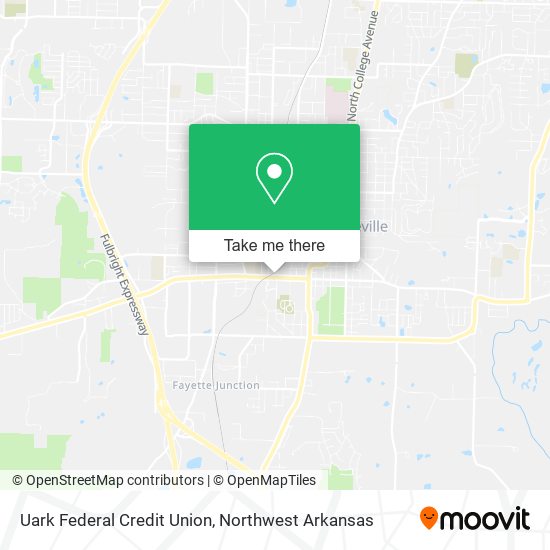Uark Federal Credit Union map