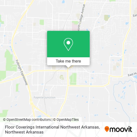 Floor Coverings International Northwest Arkansas map