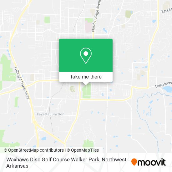 Mapa de Waxhaws Disc Golf Course Walker Park