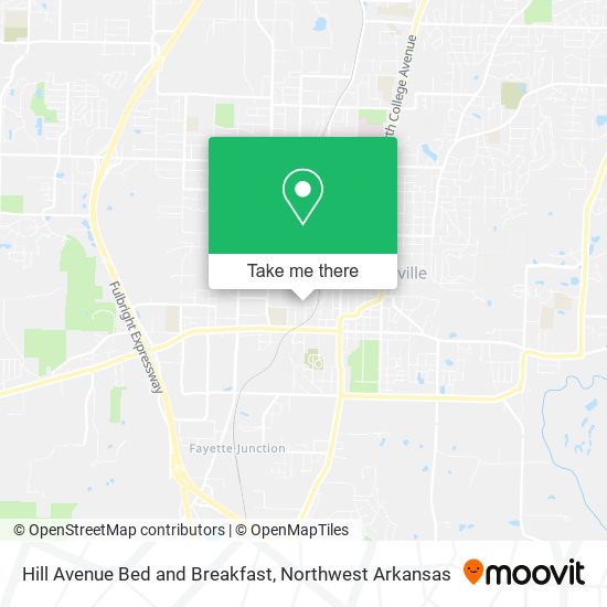 Hill Avenue Bed and Breakfast map