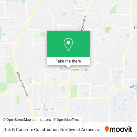 L & G Concrete Construction map
