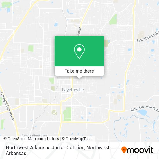 Northwest Arkansas Junior Cotillion map