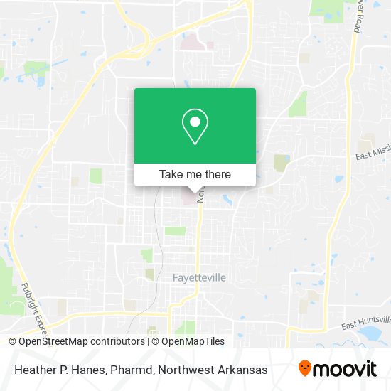 Heather P. Hanes, Pharmd map