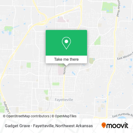 Gadget Grave - Fayetteville map