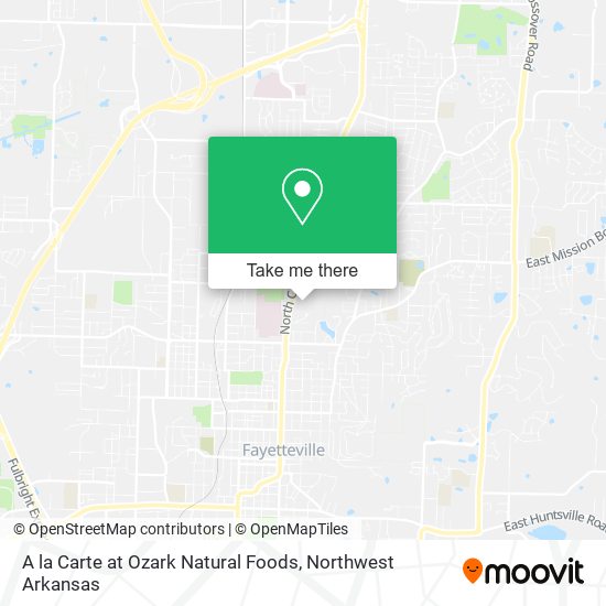 A la Carte at Ozark Natural Foods map