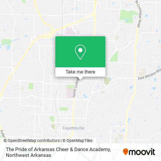 Mapa de The Pride of Arkansas Cheer & Dance Academy