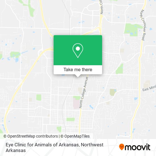 Mapa de Eye Clinic for Animals of Arkansas