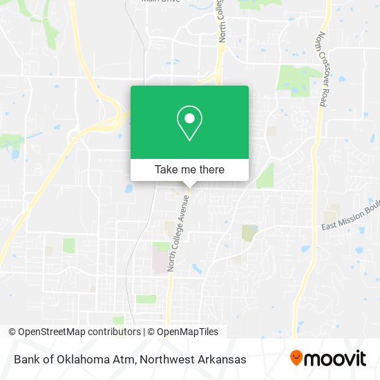 Bank of Oklahoma Atm map