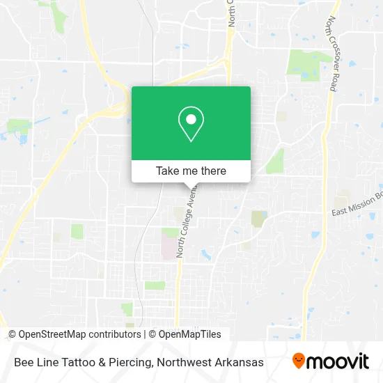 Bee Line Tattoo & Piercing map