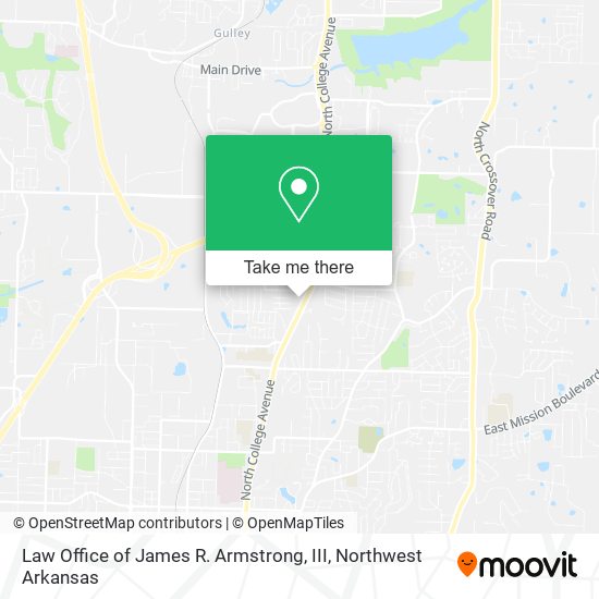 Law Office of James R. Armstrong, III map