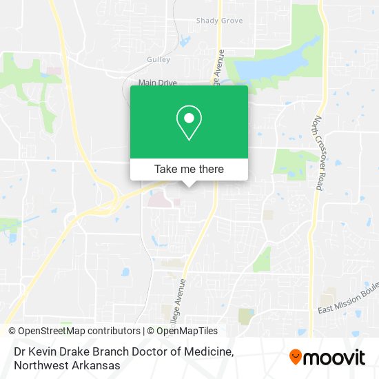Dr Kevin Drake Branch Doctor of Medicine map