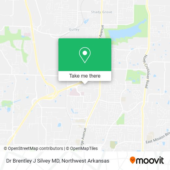 Mapa de Dr Brentley J Silvey MD