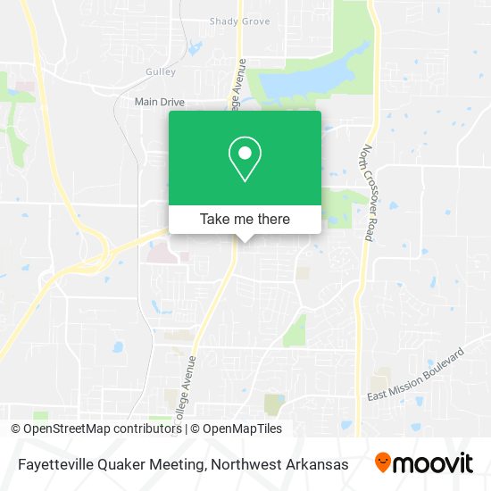 Fayetteville Quaker Meeting map