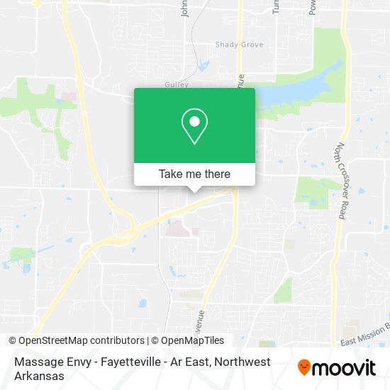 Massage Envy - Fayetteville - Ar East map