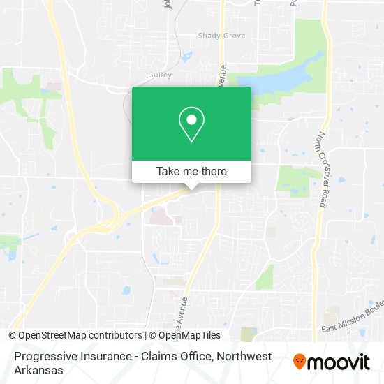 Progressive Insurance - Claims Office map