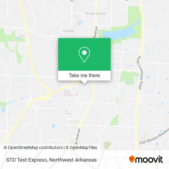 STD Test Express map