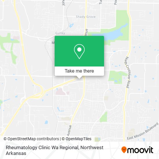 Mapa de Rheumatology Clinic Wa Regional