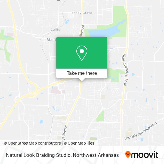 Natural Look Braiding Studio map