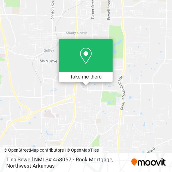 Tina Sewell NMLS# 458057 - Rock Mortgage map