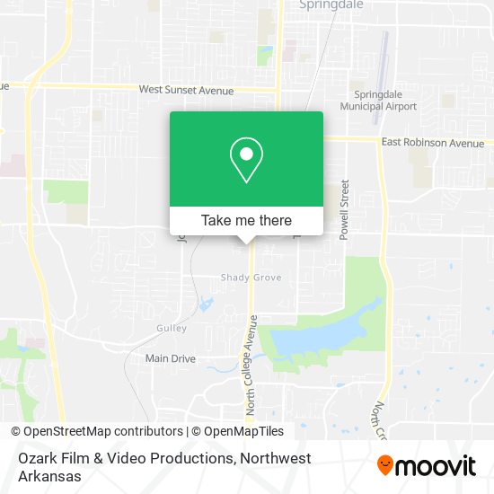 Mapa de Ozark Film & Video Productions