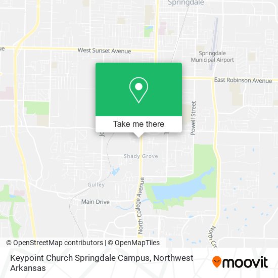 Mapa de Keypoint Church Springdale Campus