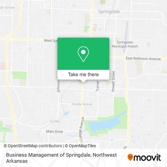 Business Management of Springdale map