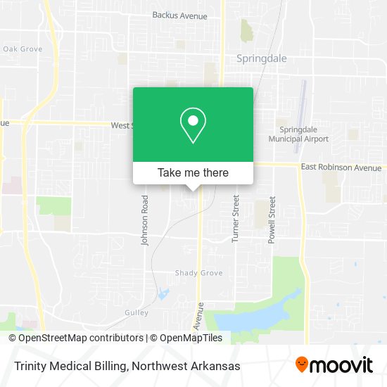Mapa de Trinity Medical Billing