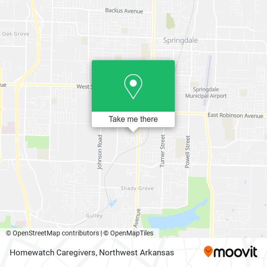 Mapa de Homewatch Caregivers