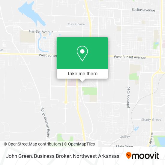 Mapa de John Green, Business Broker